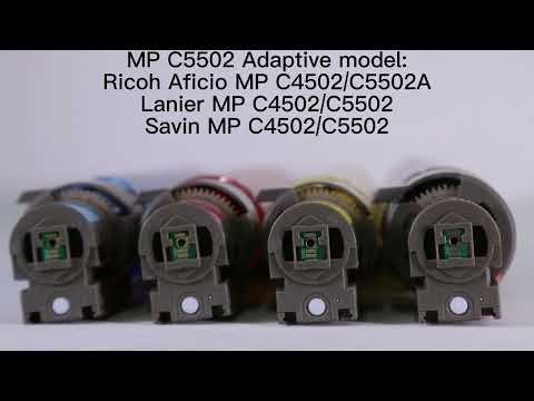 The display video of mpc5502 compatible toner cartridge product introduction